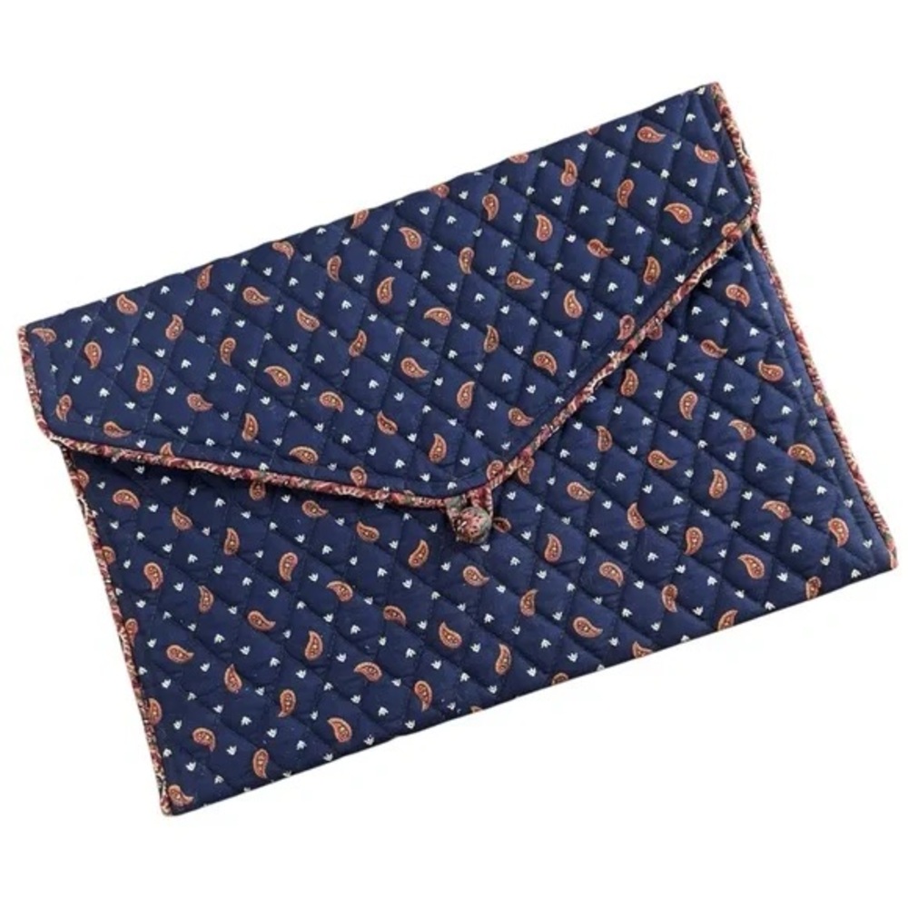 Vintage Vera Bradley Navy Paisley Lingerie Bag